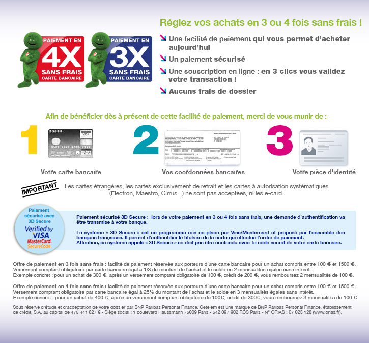 piscine tubulaire 3 fois sans frais