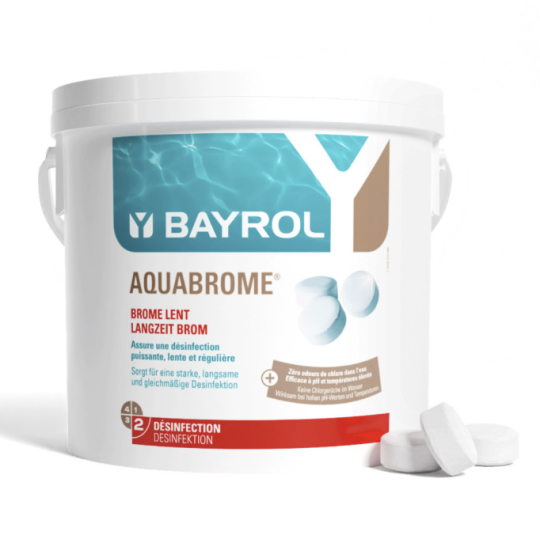 Brome lent Aquabrome BAYROL, 5kg pour piscine ou spa