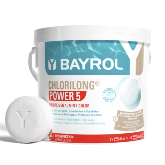 Chlore Chlorilong Power 5 fonctions bayrol
