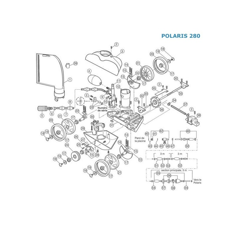 Lodd Pool - Lot De 2 Roulements à Billes Pour Polaris 280 180 - C80 Robot Piscine