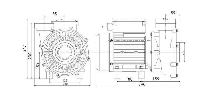 Dimensions de la PHT 20