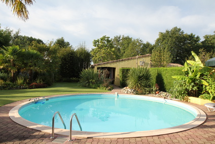 piscine en été